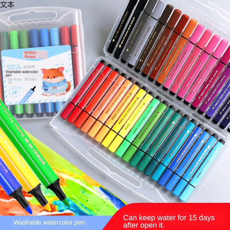 

Triangle thick bar new watercolor pen children's students diy painting color pen stationery gift pen