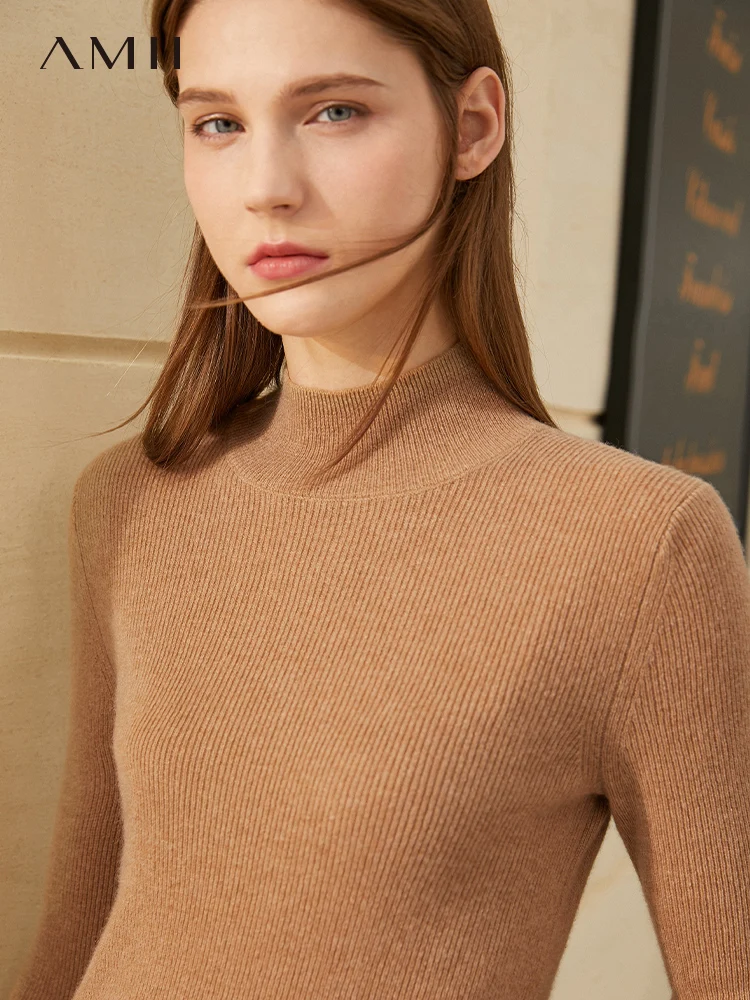 Amii Minimalism Winter Sweaters For Women