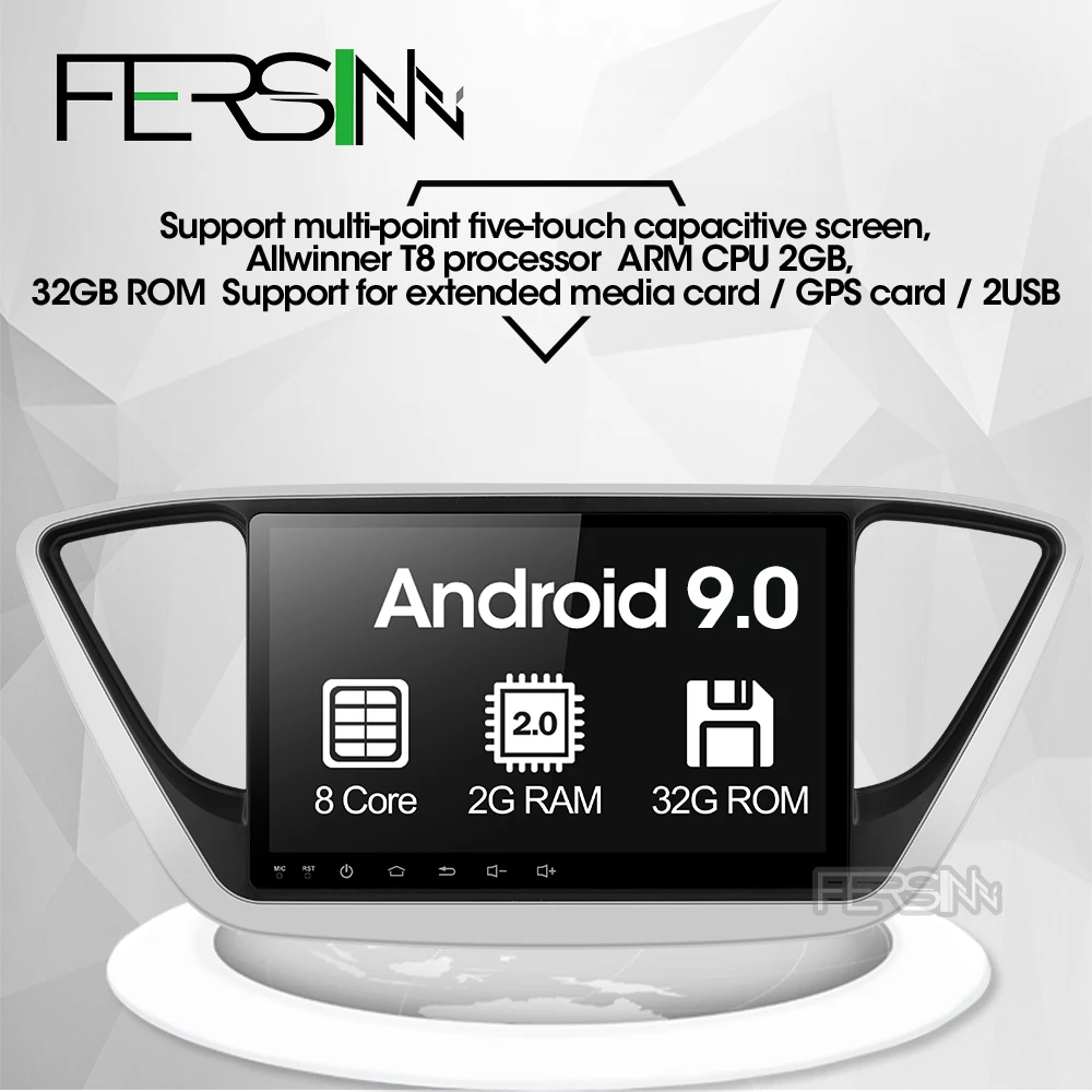 Fersinny C17YN9060 автомобильный DVD gps плеер для нового hyundai Verna 2017 ПК головное устройство