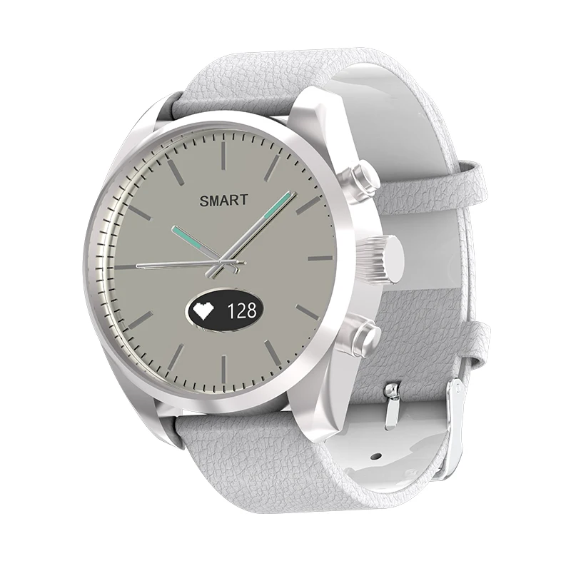 Bakeey T4 Quartz Leather bluetooth Anti Lost Smart Mode Fashion Heart Rate Blood Pressure Oxygen Sleep Monitor Alert Smart Watch