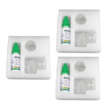 

3pcs CO2 Glass Drop Checker Test , Real time for Indicator Drop Checker