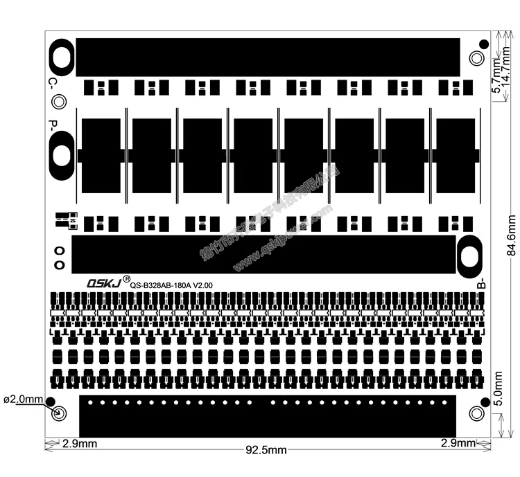 6-17 серия 16 серия 24V 36V 48V 60V литиевая железная фосфат защитная доска 150A универсальная BMS с тем же портом
