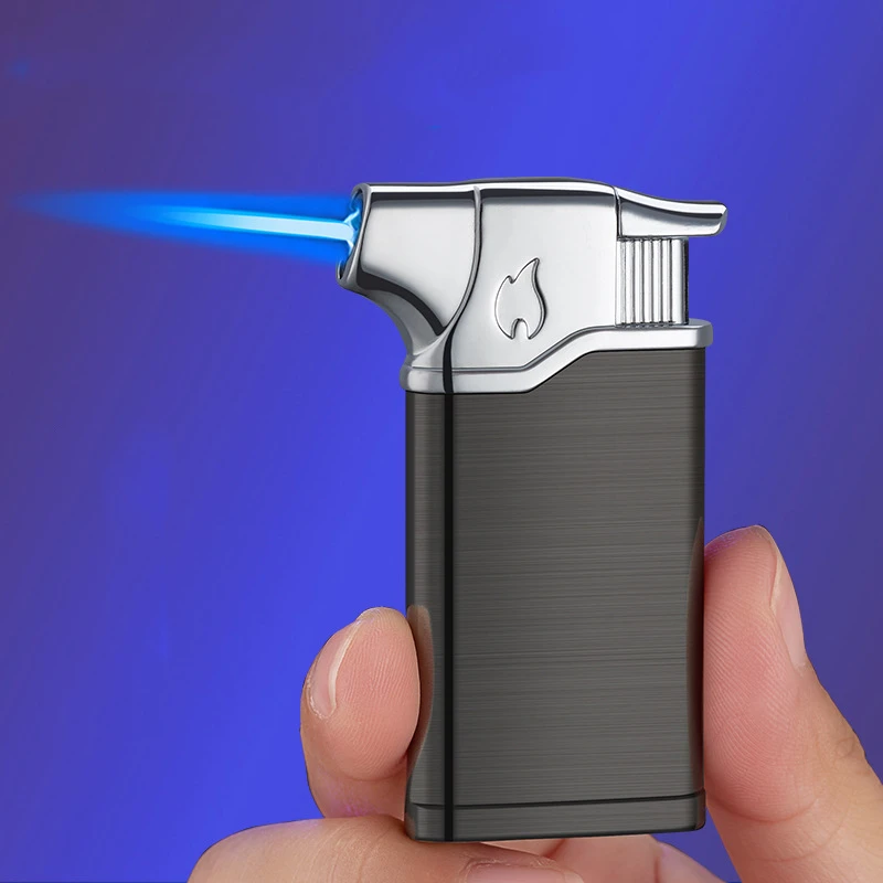 

New Compact Jet Pipe Lighter Torch Turbo Spray Gun Cigarette Lighter Inflated Windproof Metal Cigar Butane Lighter Gadgets