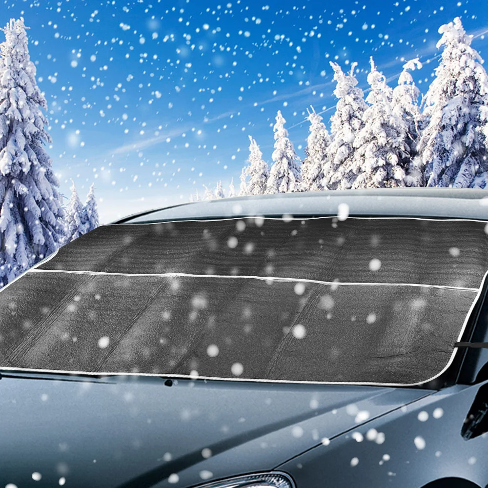 MICTUNING, защита от снега и солнца на лобовое стекло автомобиля, водонепроницаемая Защитная крышка для автомобиля, защита от снега, защита от солнца, зимняя передняя крышка на лобовое стекло