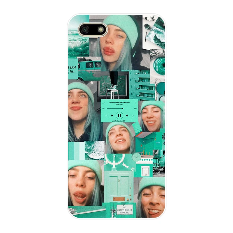 16AA Billie Eilish Girl Мягкий Силиконовый ТПУ чехол для телефона для huawei Honor 7A PRO 5,45 5,7 7C 7X Y5