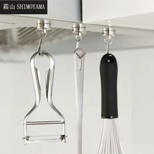 

SHIMOYAMA 2Pcs Strong Magnetic Hooks Wall-mounted Heavy Duty Hooks Hanger Key Hanging Hook for Ceiling Board Kitchen Storage