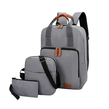 

3 Pcs Sets Laptop Backpack Business Men's Backpacks Travel Shoulder Bag Casual Student School Bag For Teenager Boys Girls P1282