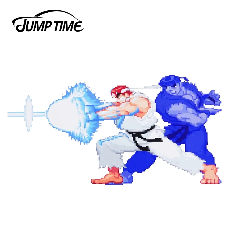 

JumpTime 13cm x 6.5cm For Street Fighter Ryu Shadow Hadoken Series Sticker Car Styling Car Window Trunk Decal Waterproof