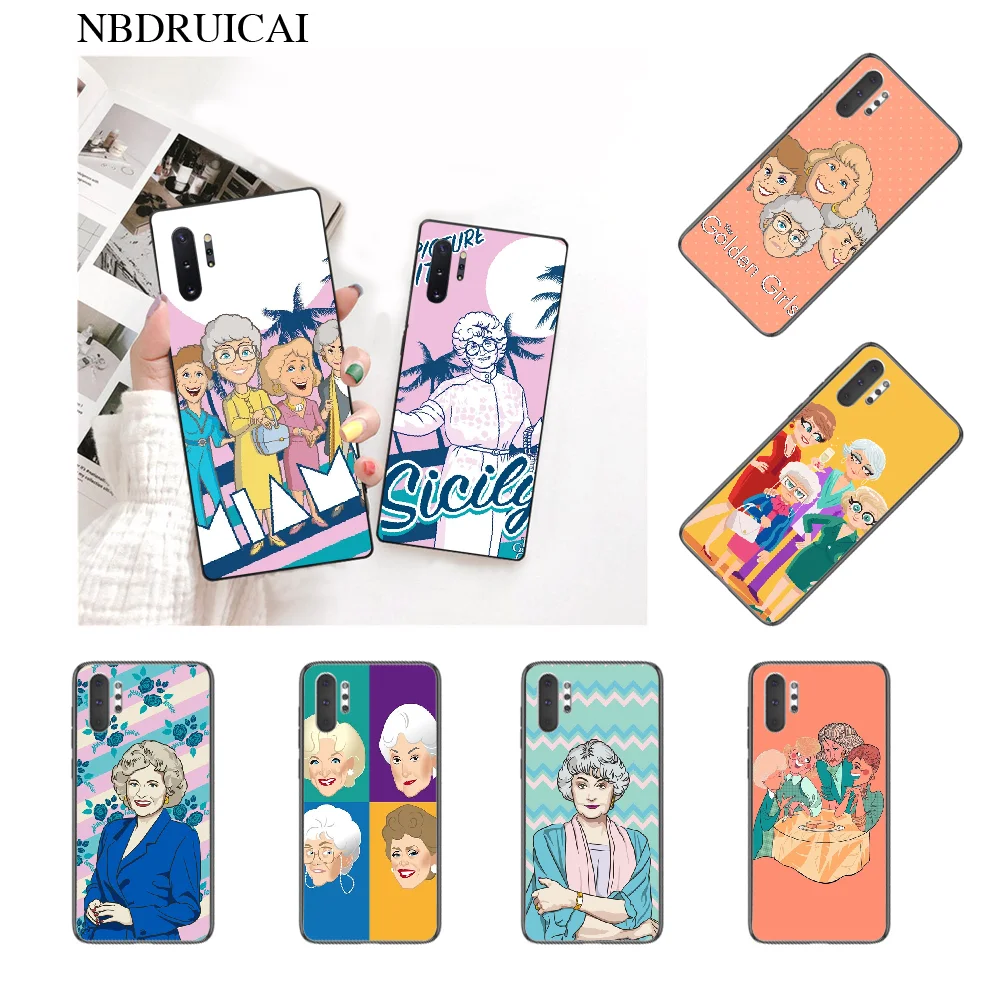 NBDRUICAI золотой чехол для телефона Samsung Note 3 4 5 7 8 9 10 pro M10 20 30 | Мобильные телефоны и
