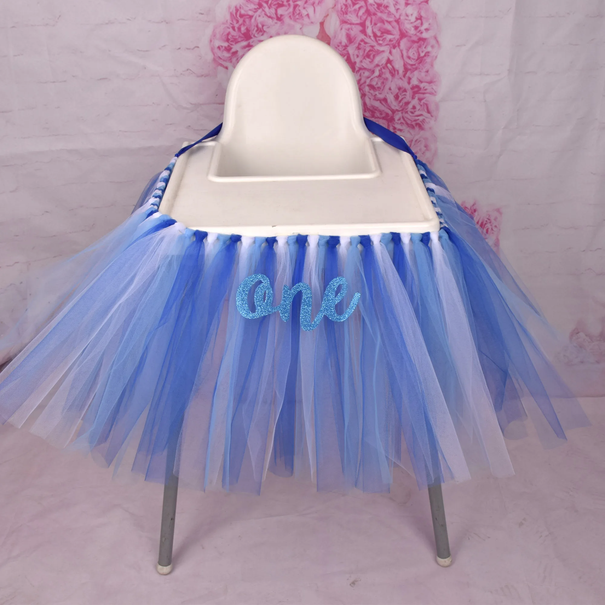 Baby Boys High Chair Tutu Skirt, 1st Birthday Party, High Chair