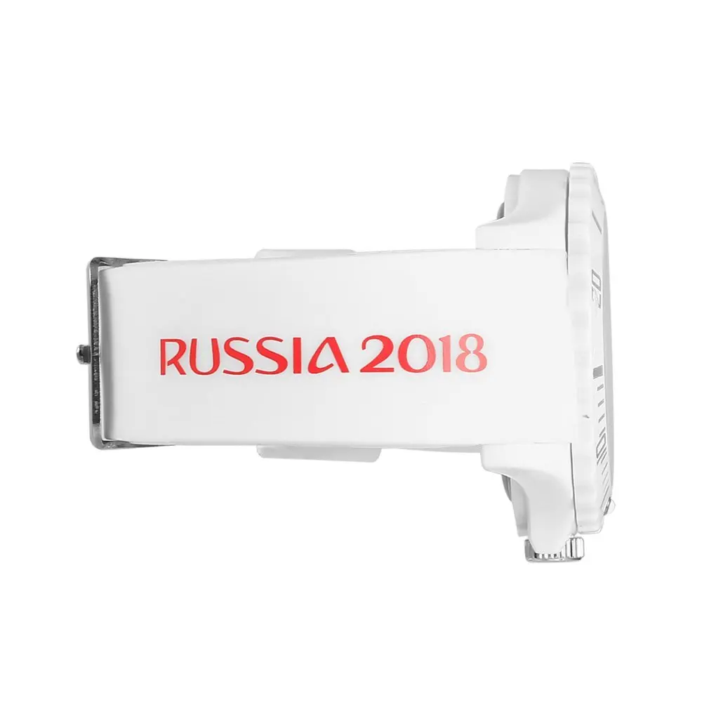 Силиконовые наручные часы с испанским/бразильским флагом красного цвета