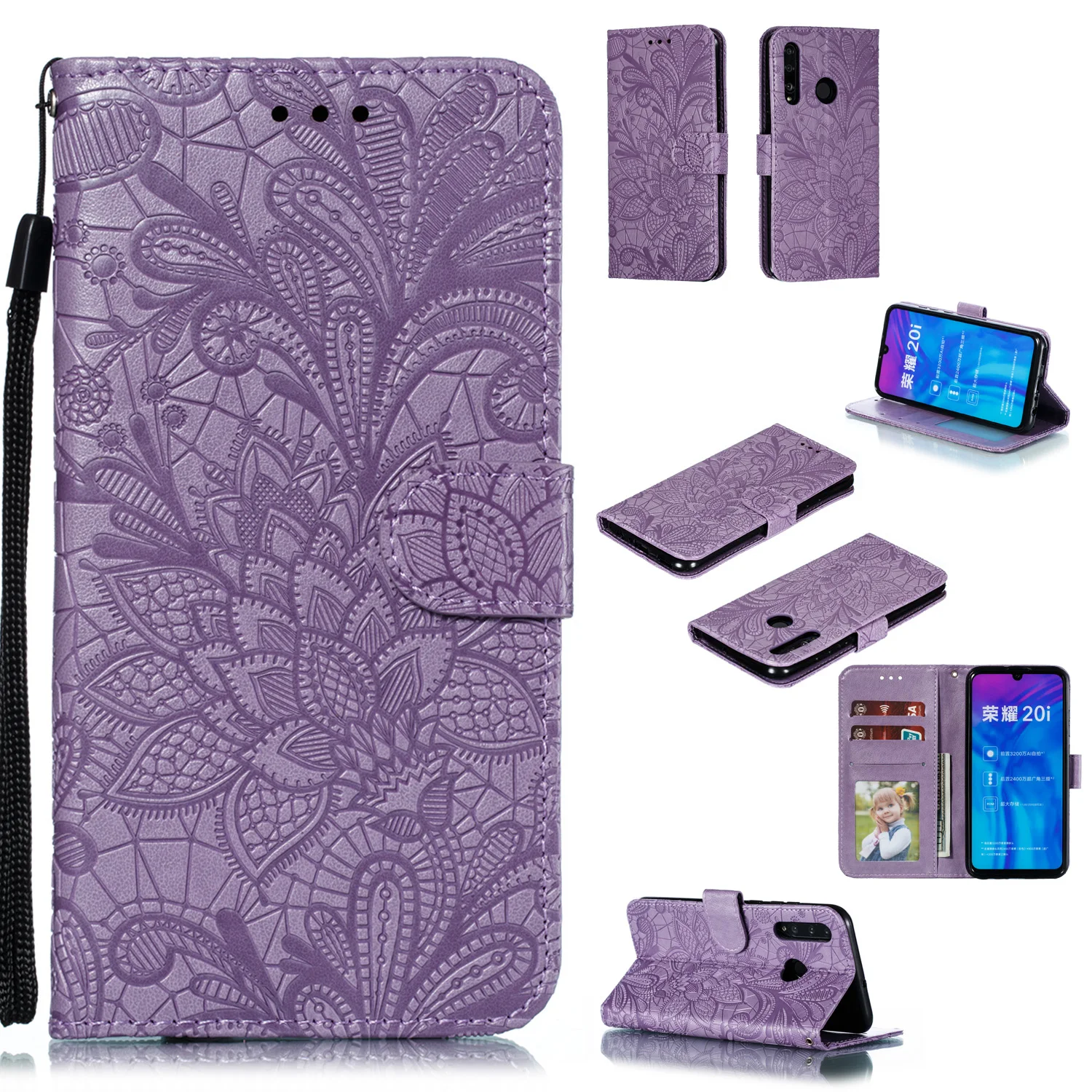 Bao Da Flip Wallet Dành Cho Huawei P40 P30 Pro P Smart Z 2019 Y5 Y6 Y7 Thủ Y9 2019 2018 tôn Vinh 10 20 Lite 9S 9A Cover silicone case for huawei phone