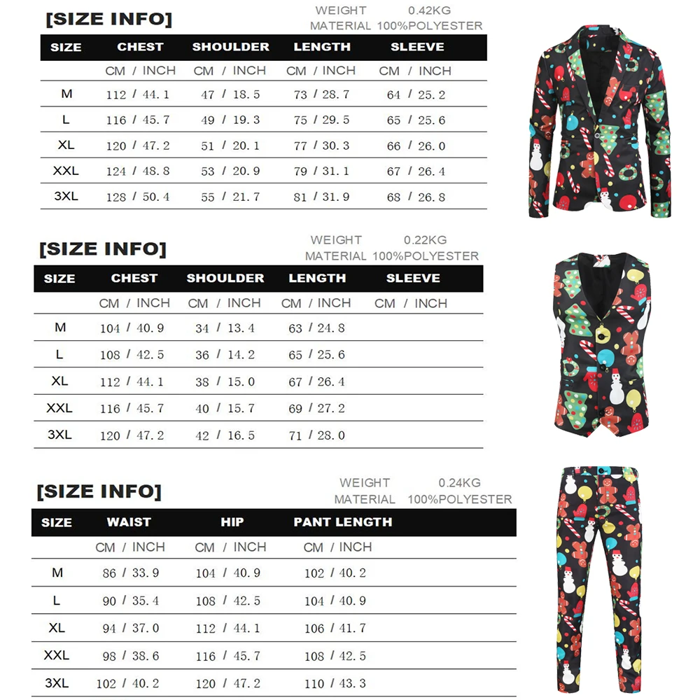Модный смокинг Рождественский костюм хорошее качество 3 штуки Свадебный Мужской костюм год стильные мужские костюмы