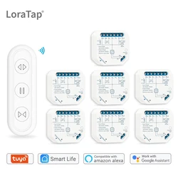 Smart WiFi Curtain Switch Module with App & Voice Control - EU Standard (1 remote 7 modules)