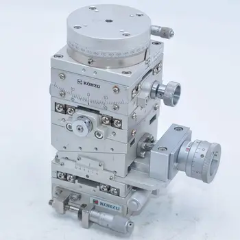 

KOHZU six-axis large-scale high-precision micrometer cross lifting angle rotating fine adjustment table 70 * 70mm