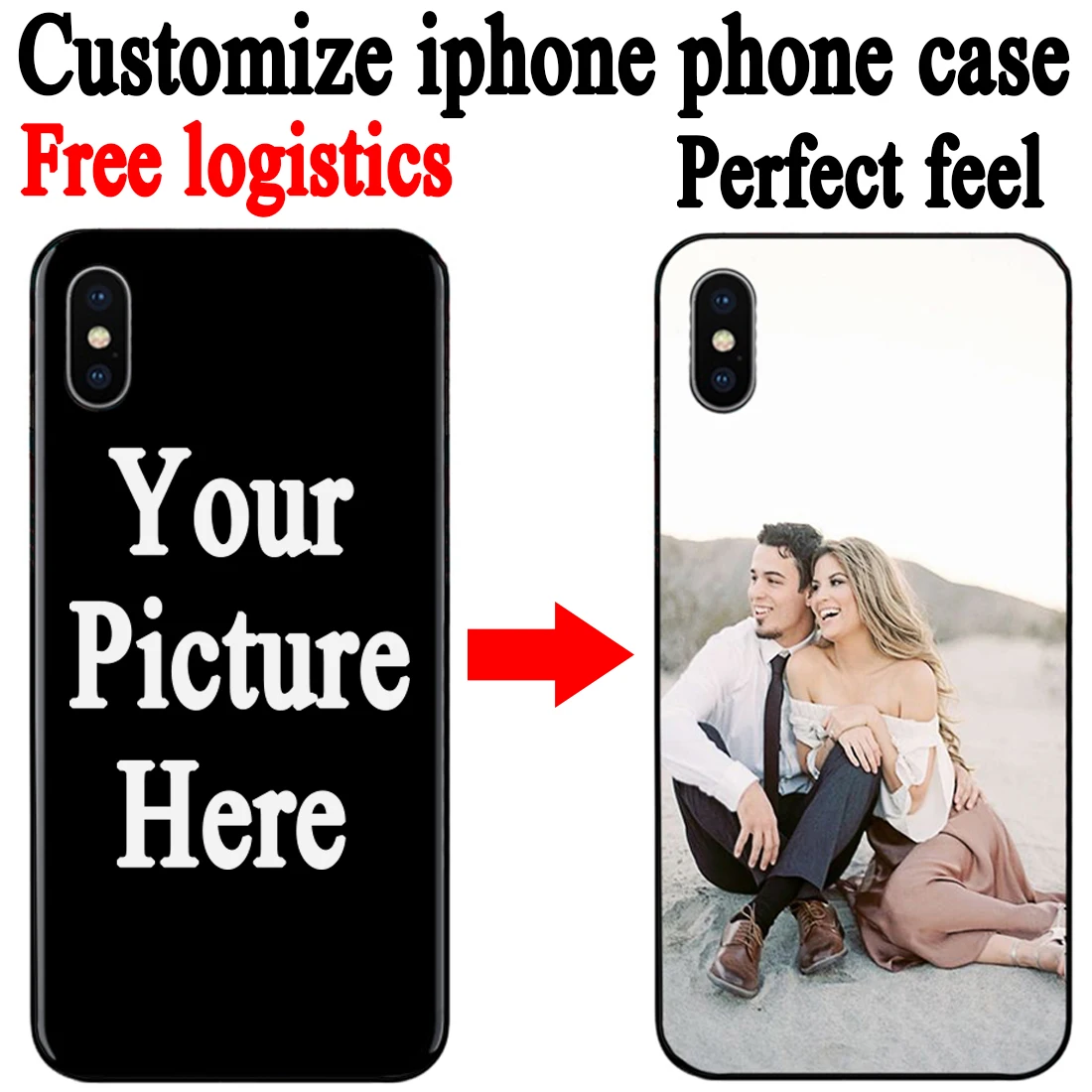 

Custom Personalized Add Your image Picture Phone Case Black Sotf TPU Cover Case for iPhone 11 Pro Max 6 7 8plus 5 X XS XR XSMax