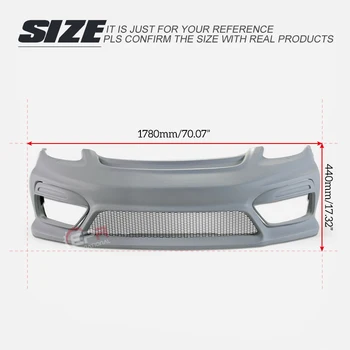 

For Porsche 2016 On Boxster 718 Cayman 982 GT4 Type Fiberglass Front Bumper With Fog Light Cover FRP Fiber Glass Drift Body Kit