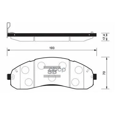 Колодки Тормозные Передние Sangsin Brake Sp1148 Sangsin brake арт. SP1148
