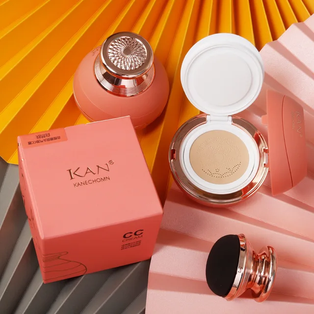 KAN Mushroom Head Air Cushion CC Cream Concealer Moisturizing Foundation 12ML Natural Makeup BB Cream