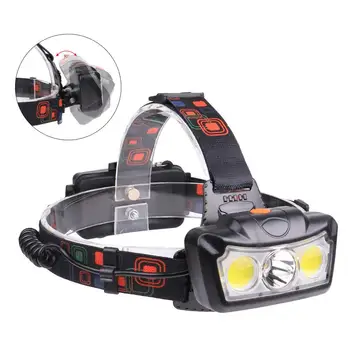 

T6 USB Rechargeable COB LED Head Light Torch Waterproof Camping Flashlight