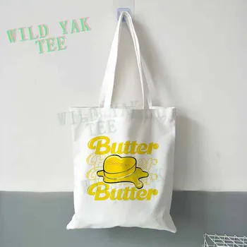 BTS Butter New Ablum Canvas Bag Double Titles