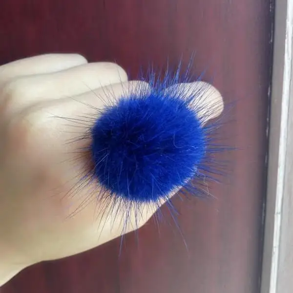 ZDFURS* очаровательная брошь с помпоном для женщин, подарки для девочек, милые меховые пушистые шаровые брошки и булавки для воротника, ювелирный рюкзак, приспособление для Бейджа - Цвет: 12 sapphire blue