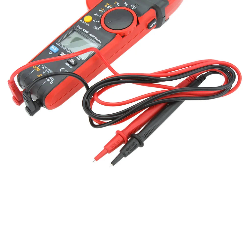UNI-T UT216C 600A Digital Clamp Meters NCV V.F.C Diode LCD Display Work Light Temperature Test AC DC Auto Range Multimeters