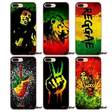 Untuk Samsung GALAXY Catatan 3 4 5 Grand Core Prime S3 S4 S5 Mini S6 S7 Edge S8 S9 PLUS bob Marley Rasta Singa Reggae Silicone Cover(China)