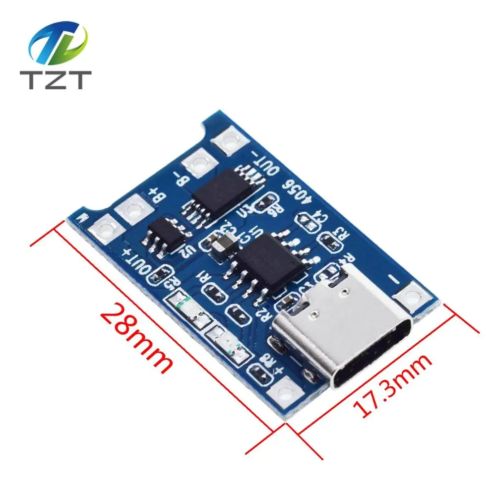 Type c/Micro/Mini USB 5V 1A 18650 TP4056 модуль зарядного устройства литиевой батареи зарядная