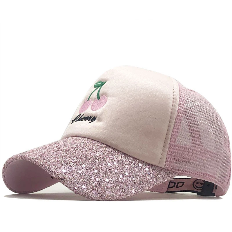 

Sequins mesh Child Baseball Cap cute Embroidery fruit summer Hip Hop kid Hats Boy Girls hat sun Caps snapback gorras 2-6 years