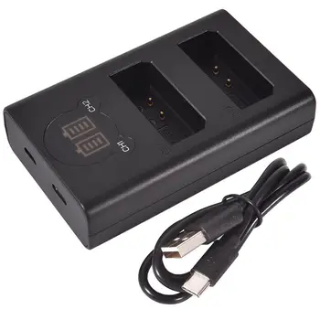 

DSTE Dual LCD Battery Charger Kit for Canon LP-E10 lp-e10 Camera Battery