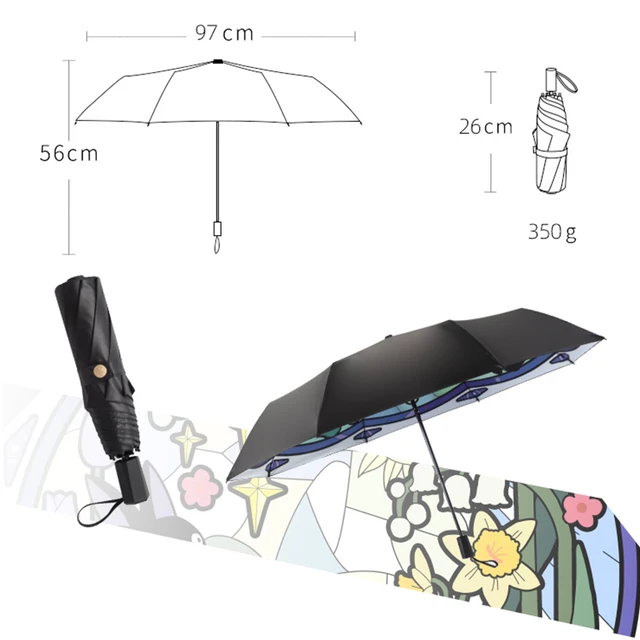 Teljes Automatikus Esernyő Nők Macska Szélálló Fényvédő Uv -Védelem Összecsukható Eső Lányok Vízálló Paraguák - Image 2