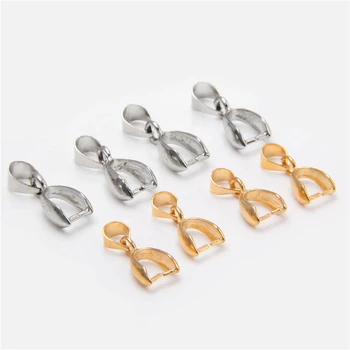 

20pcs/pack Pendant Clip Clasp Pinch Clip Bail Pendant Connectors Bail Beads Jewelry making Findings DIY necklace Accessories