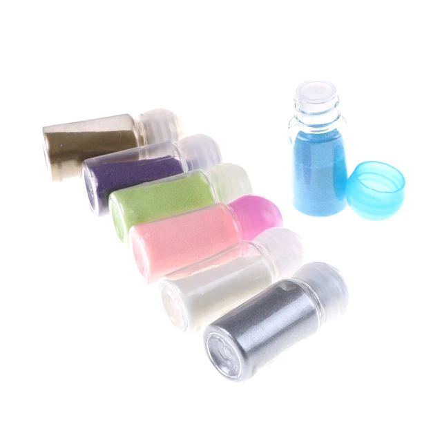 10ML/Bottle Stamping Scrapbooking Craft Embossing Powder DIY Metallic Paint Emboss Powder Shiny Colour Embossing Pigment 2