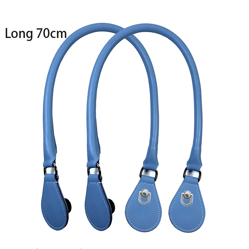 2021 New Leather Round Belt Handle with D Buckle Drops for City Chic Obag Basket Bucket Classic Mini Women Handbag O Bag 