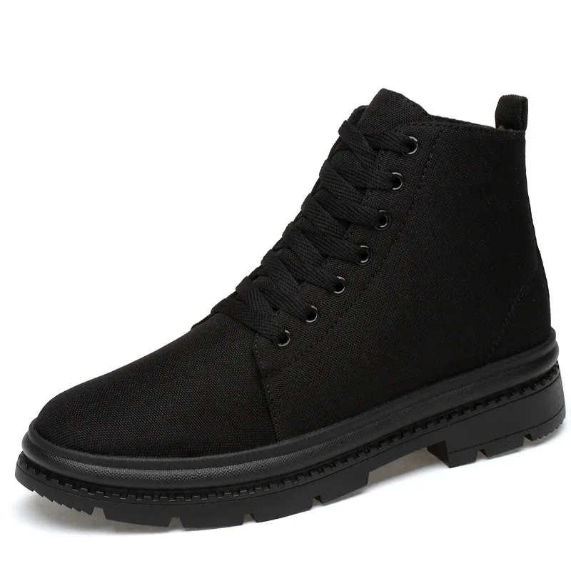 

2019 Autumn Waterproof Martin Boots Men's England Elevator Short Boots round-Toe Retro Hight-top Boots Students Men's Boot