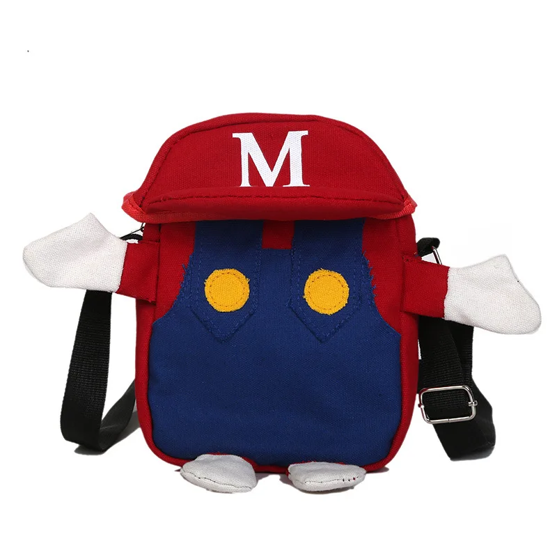 

Women Canvas Bag Female New Style Fashion Ins Funny Cartoon Shoulder Bag Fashion Cool Messenger Canvas Shoulder Bag Girl