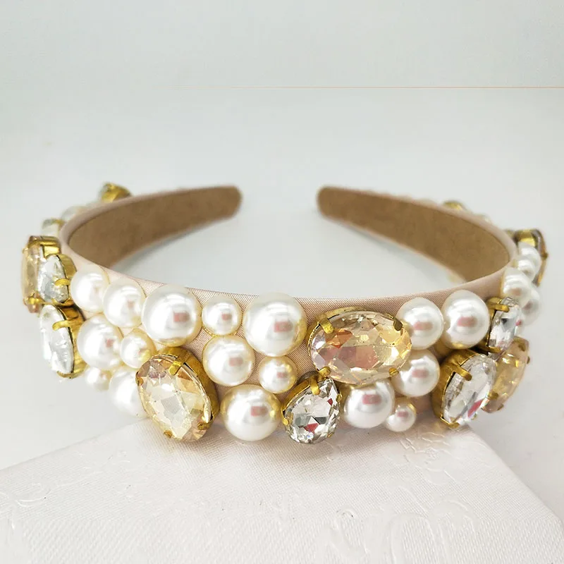 Günstige Braut Blume Haar Reben Perle Hochzeit Kämme Tiara Kristall Kopfstück für Braut Perlen Braut Kopfschmuck für Frauen Schmuck