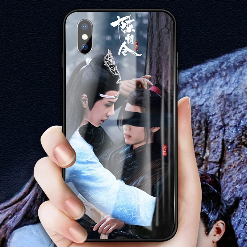 Wei WuXian Lan WangJi CHEN QING LING защитный чехол для телефона из закаленного стекла Xiao Zhan Wang Yibo