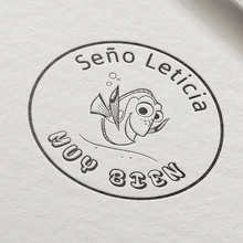 1984-The Fish Muy bien персонализированные пользовательские штамп с именем печать учителя испанский