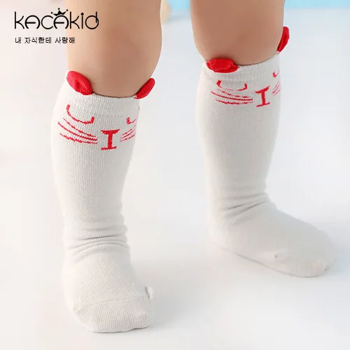 Kacakid/весенне-осенние детские носки хлопковые носки с милыми рисунками для мальчиков и девочек носки без пятки носки с рисунками для малышей