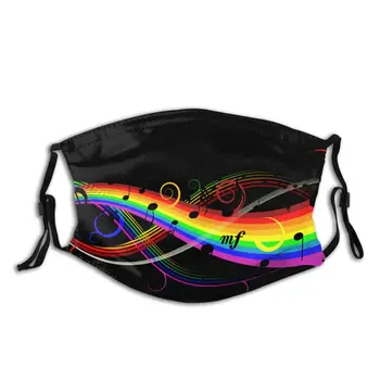 

Protective Mask with Filter Musical Note Singing Choir Part Anti Dust PM2.5 Reuse Adult Teen Child Girl