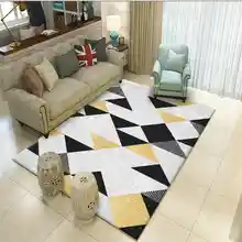 Современный диван-ковер и ковер для спальни, гостиной, ковер домашний декор, фланелевый Противоскользящий геометрический большой ковер для гостиной