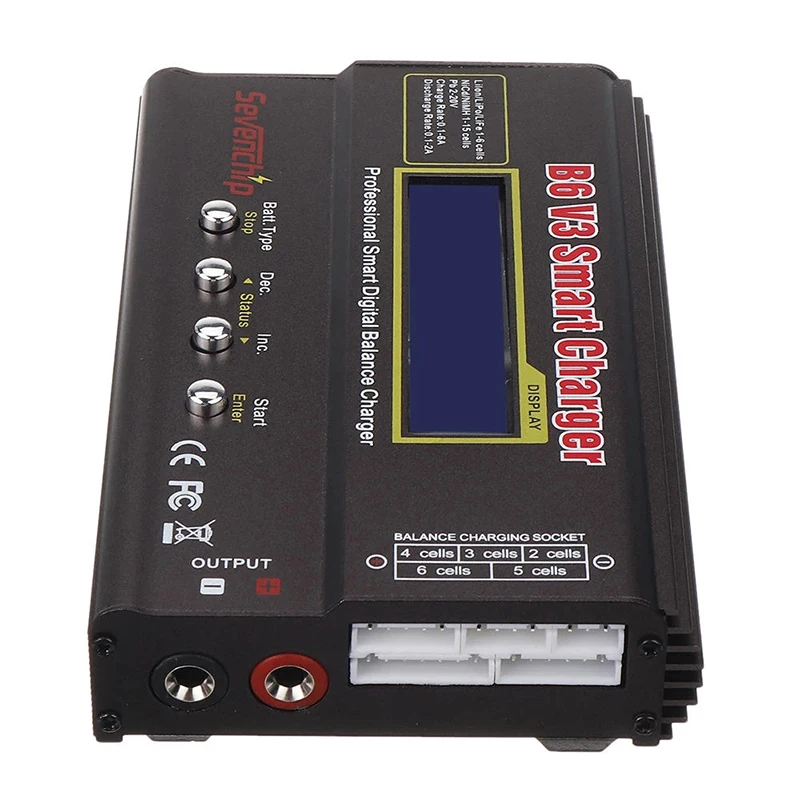 B6 V3 80 Вт 6A Lipo Battery Balance Charger Dis charger обновленная версия с зарядными кабелями | Игрушки