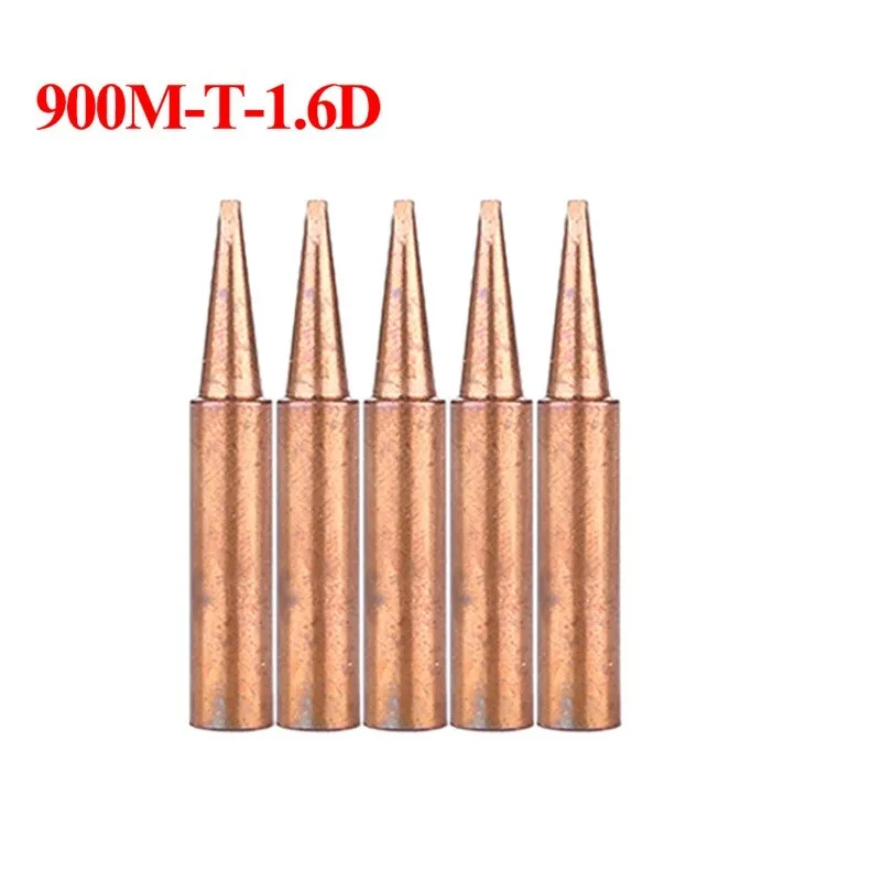 cool welding helmets 5Pcs Pure Copper Soldering Iron Tips 900M-T B/I/IS/K/SK/1C/2C/3C/4C/0.8D/1.2D/1.6D/2.4D/3.2D Lead Free Welding Tips Head aluminum welding sticks