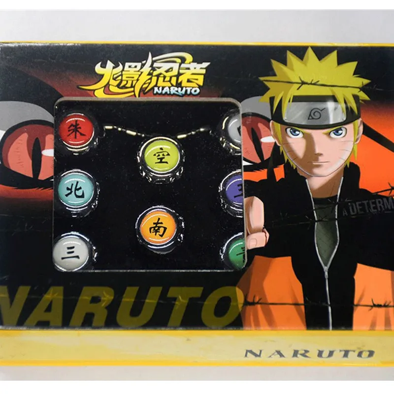 10 шт. с рисунком из аниме Наруто Организация кольцо Итачи Учиха тайна Гаара Payne