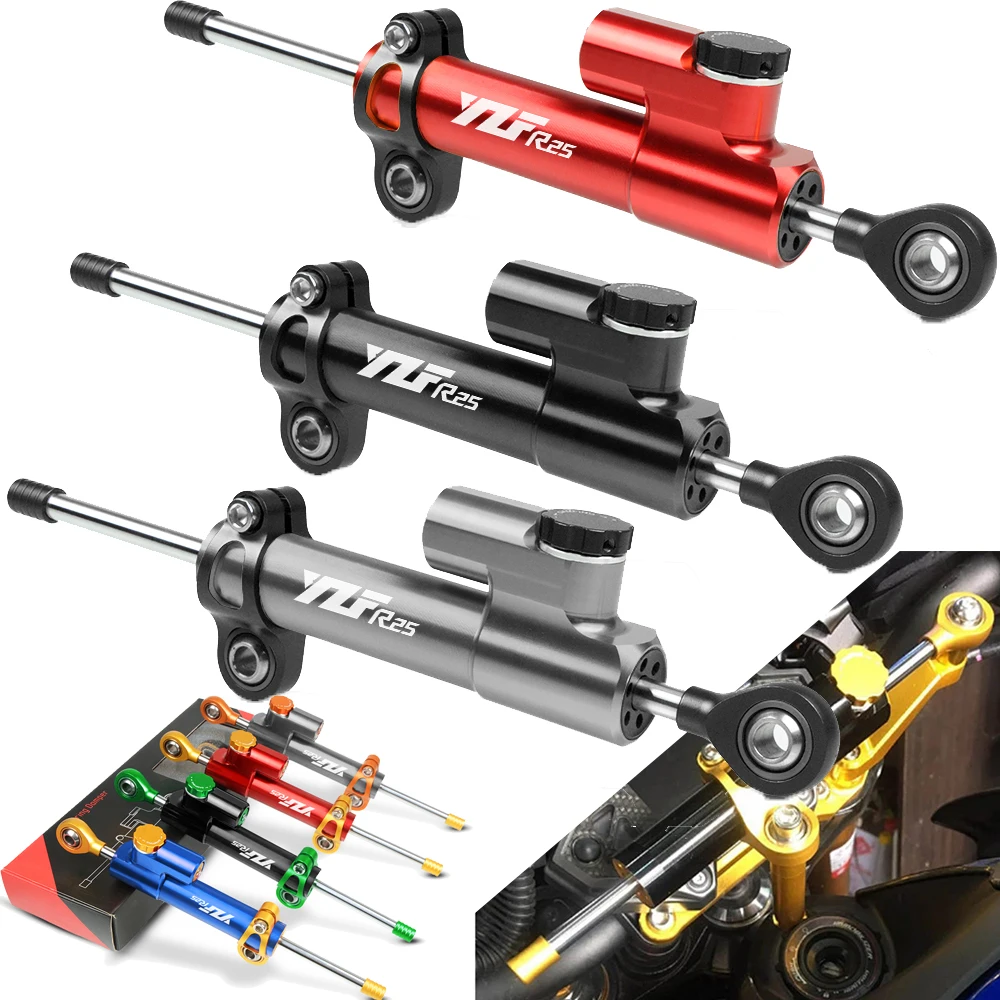 

For YAMAHA 2014 2015 2016 2017 2018 2019 YZF-R25 YZFR25 YZF R25 CNC Aluminum Motorcycle Damper Steering Stabilize Safety Control