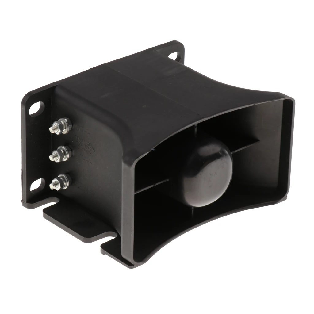 30W 8 Ohm Reversing Horn Speaker Alarm 110db Black For Universal Car