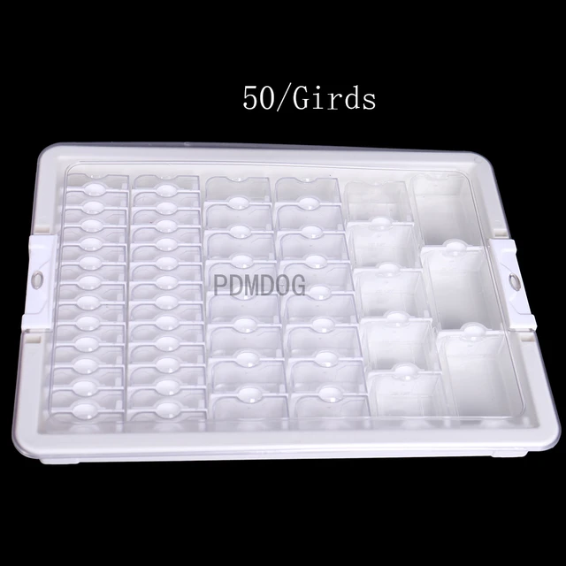 New Diamond Painting Trays with Lids/Covers Large Plastic Bead Sorting Trays  Diamond Gem Accessory Art Embroidery Mosaic Tool - AliExpress