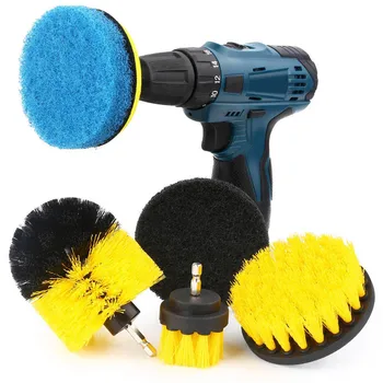 

Drill Brush Attachment Set Scouring Pads Power Scrubber Cleaning Kit for Bathroom Kitchen Tile 6.5X6.5X12cm TB Sale